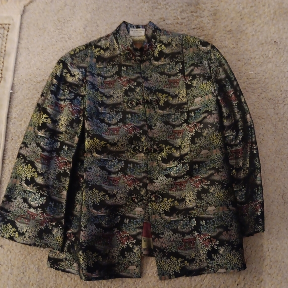 GORGEOUS VTG Royal House Chinatown San Francisco MEDIUM Silk Brocaded Jacket. - Picture 1 of 6